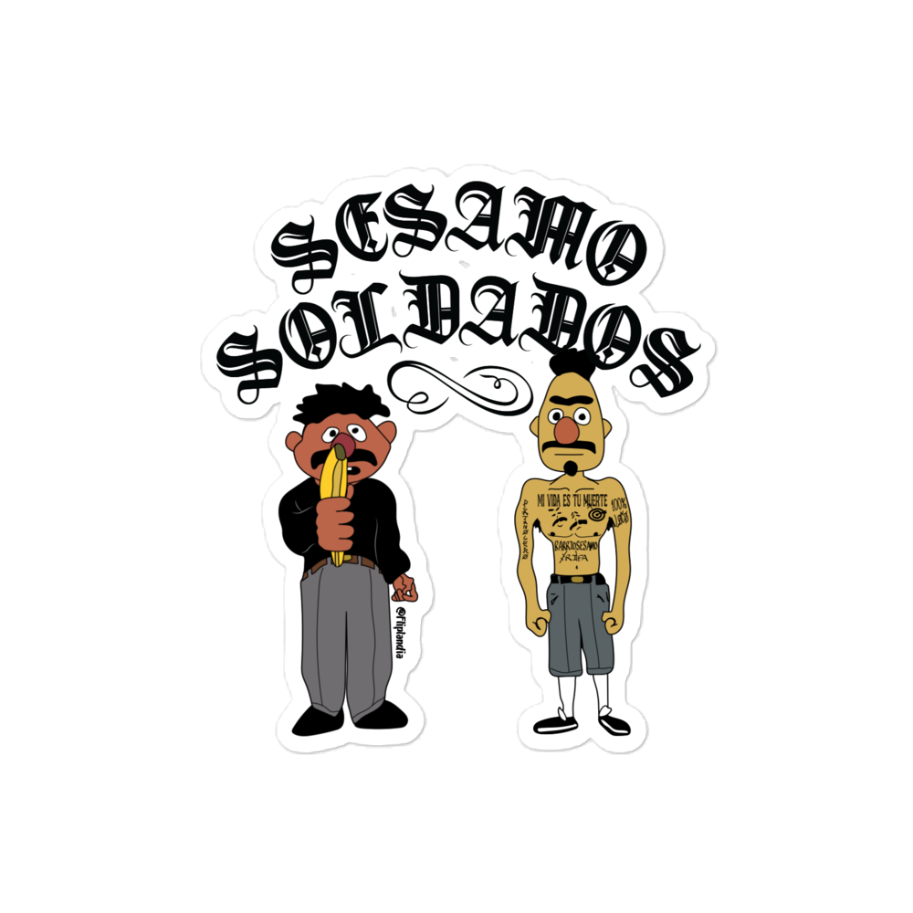 Ernesto y Alberto Soldados - Fliplandia Sticker (3 sizes avail.)