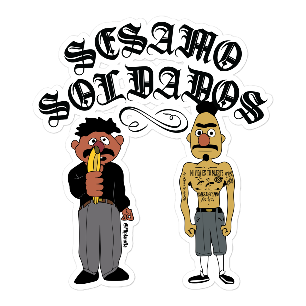 Ernesto y Alberto Soldados - Fliplandia Sticker (3 sizes avail.)