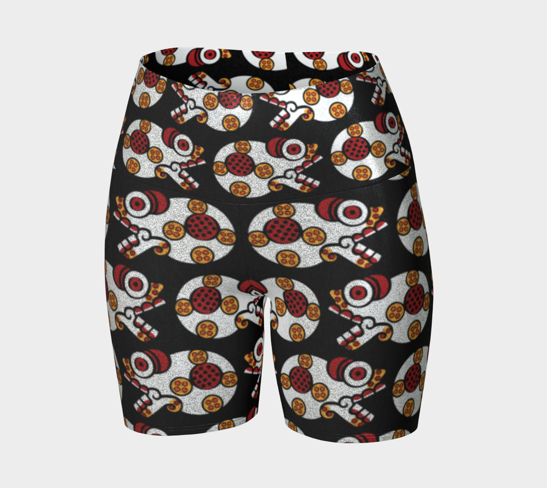 Day of the Dead Colorful Calavera – Sparkle Bike Shorts