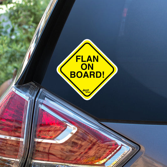 FLAN ON BOARD! - Sticker (S, M, L)