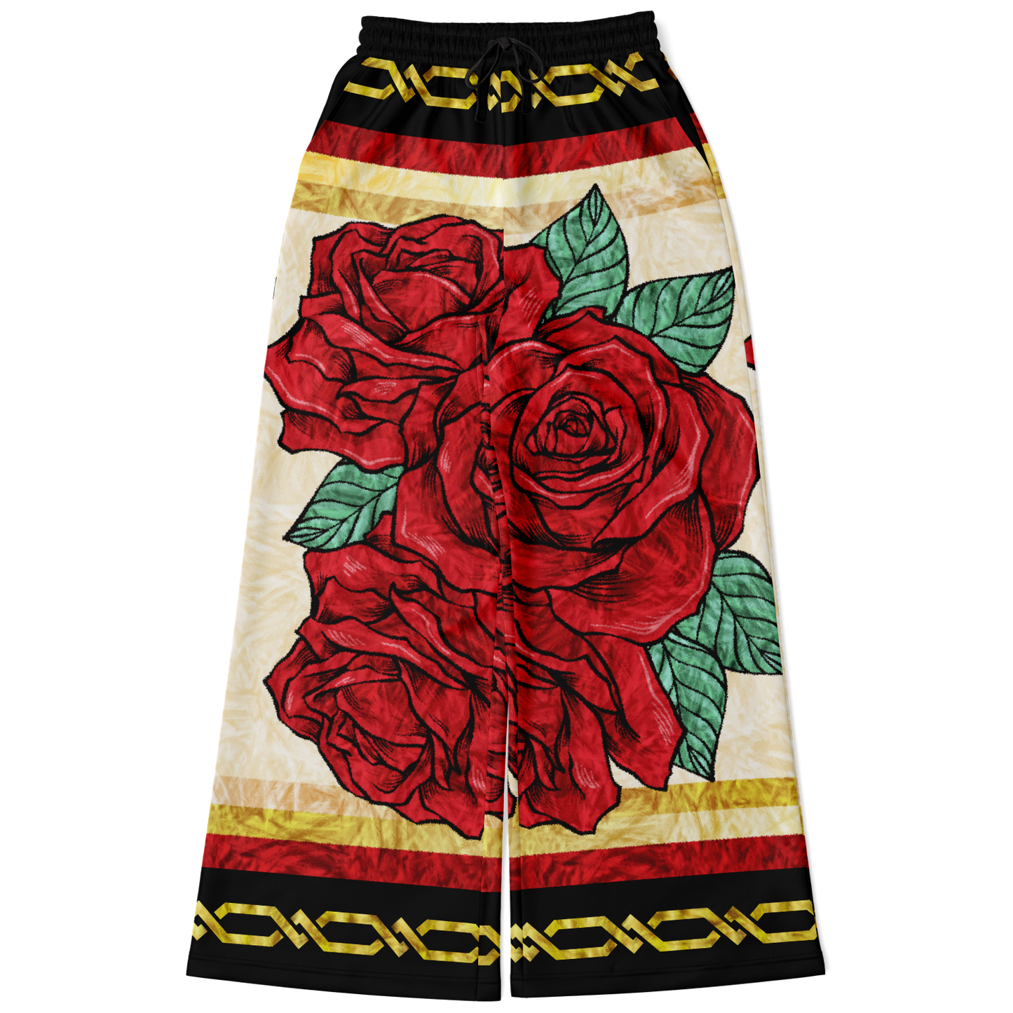 Red Rose Cobija - Flare Fleece Pant