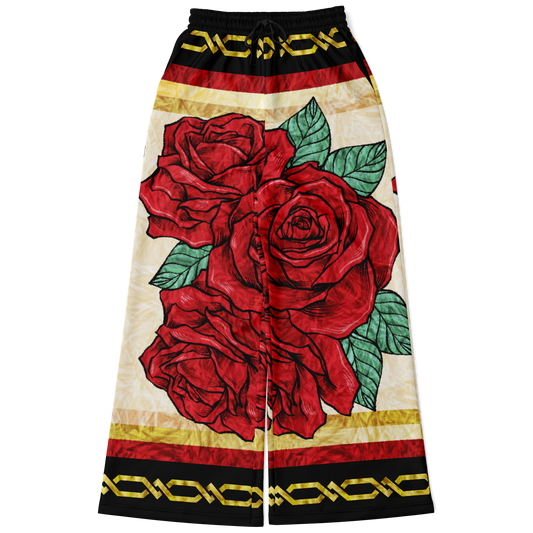 Red Rose Cobija - Flare Fleece Pant