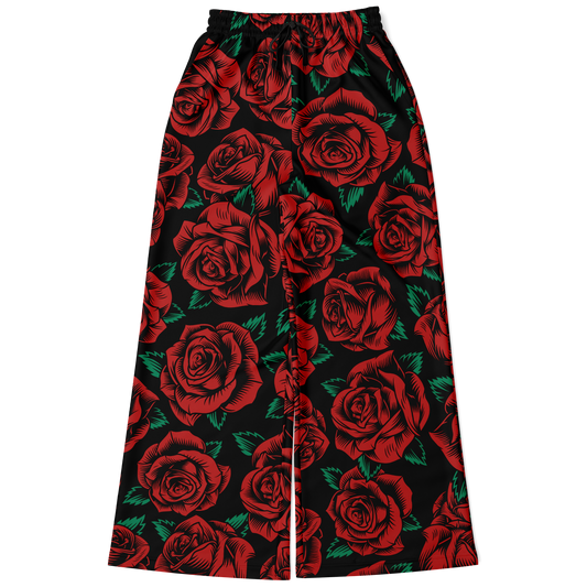 Red Roses - Flare Fleece Pant