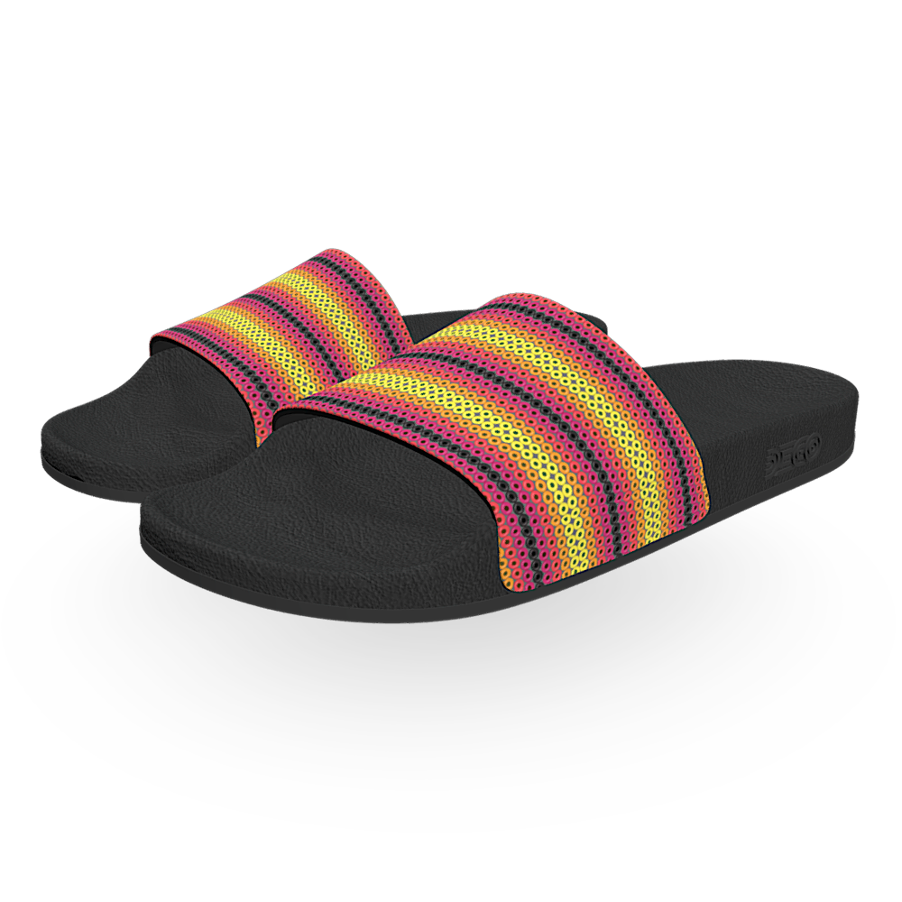 Fuego Digital Beadwork - Unisex Slide Sandal