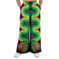 Green and Pink Quetzalcoatl - Flare Fleece Pant