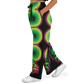 Green and Pink Quetzalcoatl - Flare Fleece Pant