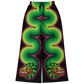 Green and Pink Quetzalcoatl - Flare Fleece Pant