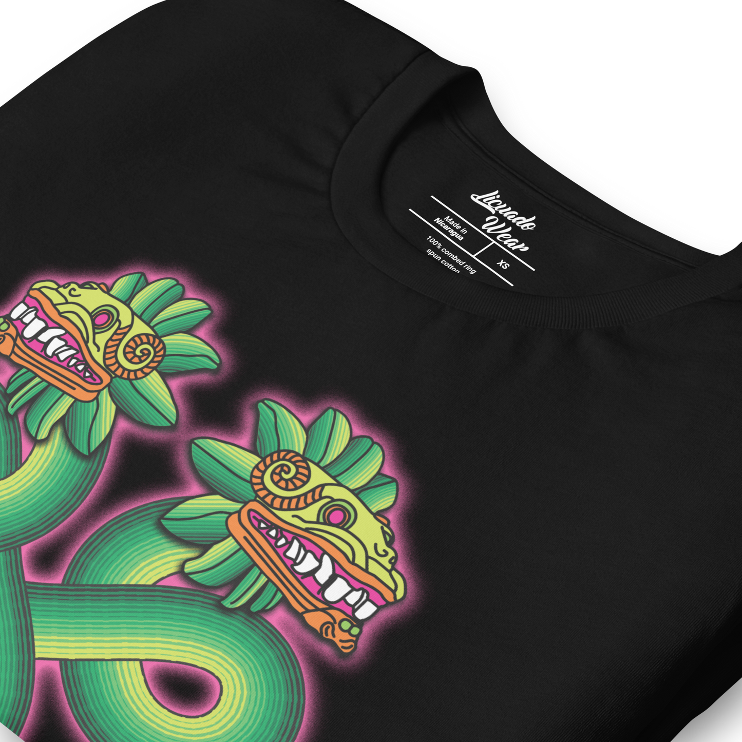 Green and Pink Quetzalcoatl - Unisex T-Shirt