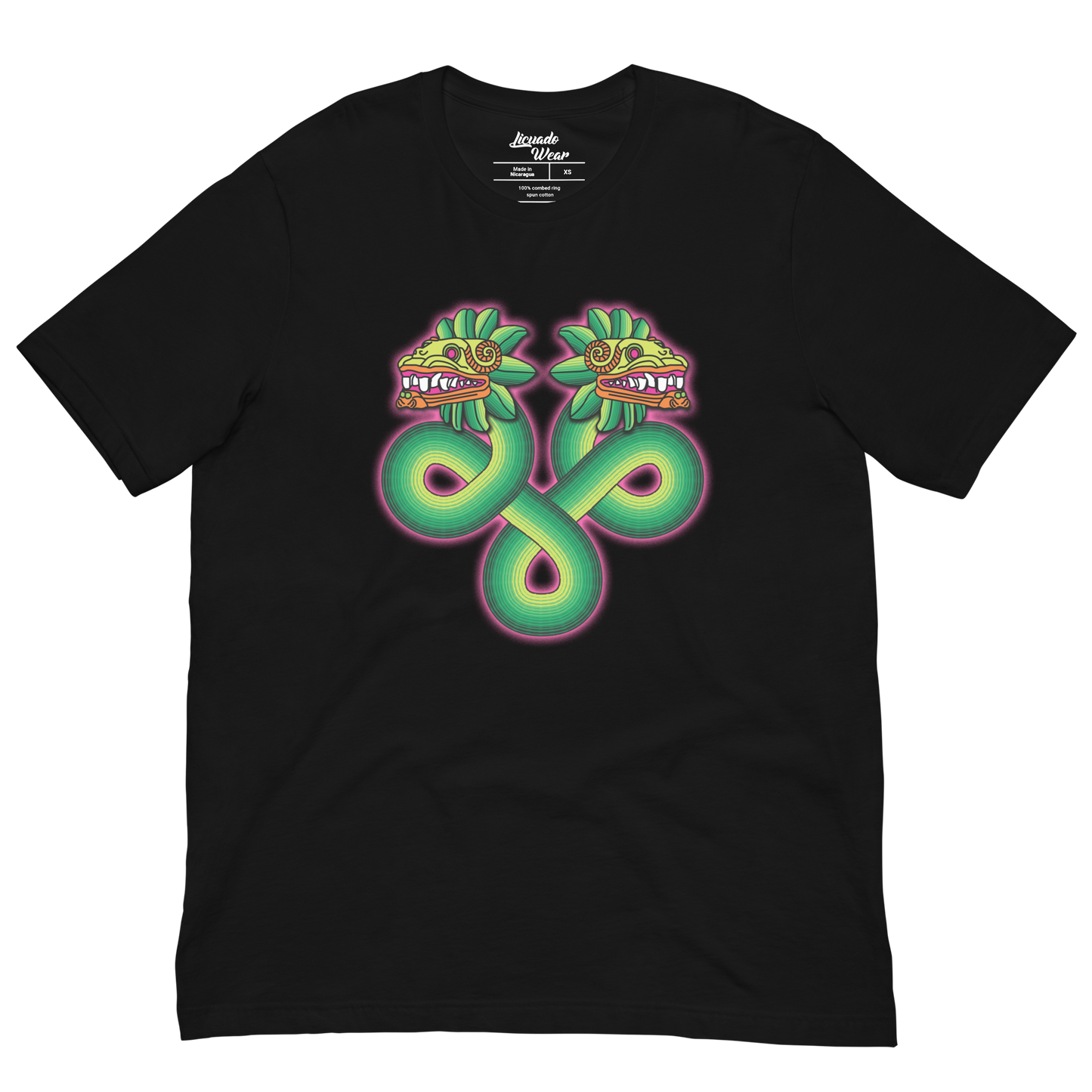 Green and Pink Quetzalcoatl - Unisex T-Shirt
