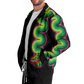 Green and Pink Quetzalcoatl - Unisex Track Jacket