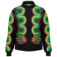 Green and Pink Quetzalcoatl - Unisex Track Jacket