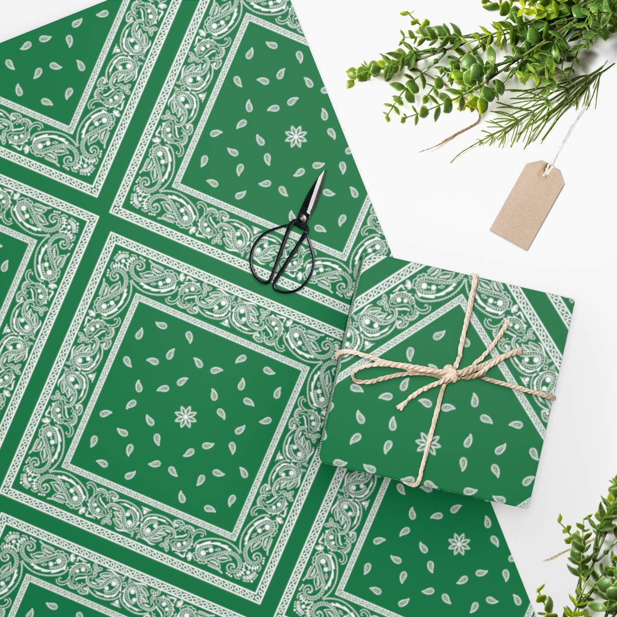 Green Bandana - Wrapping Paper