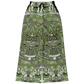 Green & Black Aztec Calendar - Flare Fleece Pant
