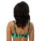 Green Chrome Charro (Escorpión/Scorpion) - Recycled Bikini Top