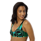 Green Chrome Charro (Escorpión/Scorpion) - Recycled Bikini Top