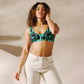 Green Chrome Charro (Escorpión/Scorpion) - Recycled Bikini Top