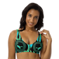 Green Chrome Charro (Escorpión/Scorpion) - Recycled Bikini Top