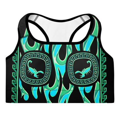 Green Chrome Charro (Escorpión/Scorpion) -  Sports Bra