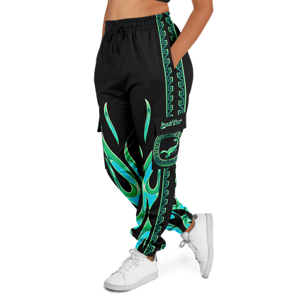 Green Chrome Charro (Escorpión/Scorpion) - Unisex Cargo Joggers