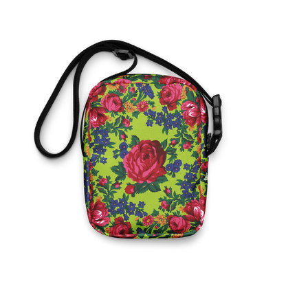 Green Floral - Unisex Crossbody Bag