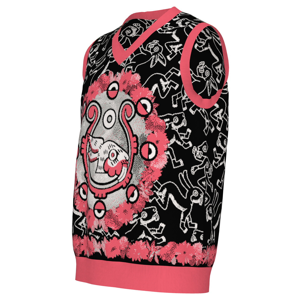 Ce Tochtli (One Rabbit, Mexica New Year 2026) - Unisex Knit Vest