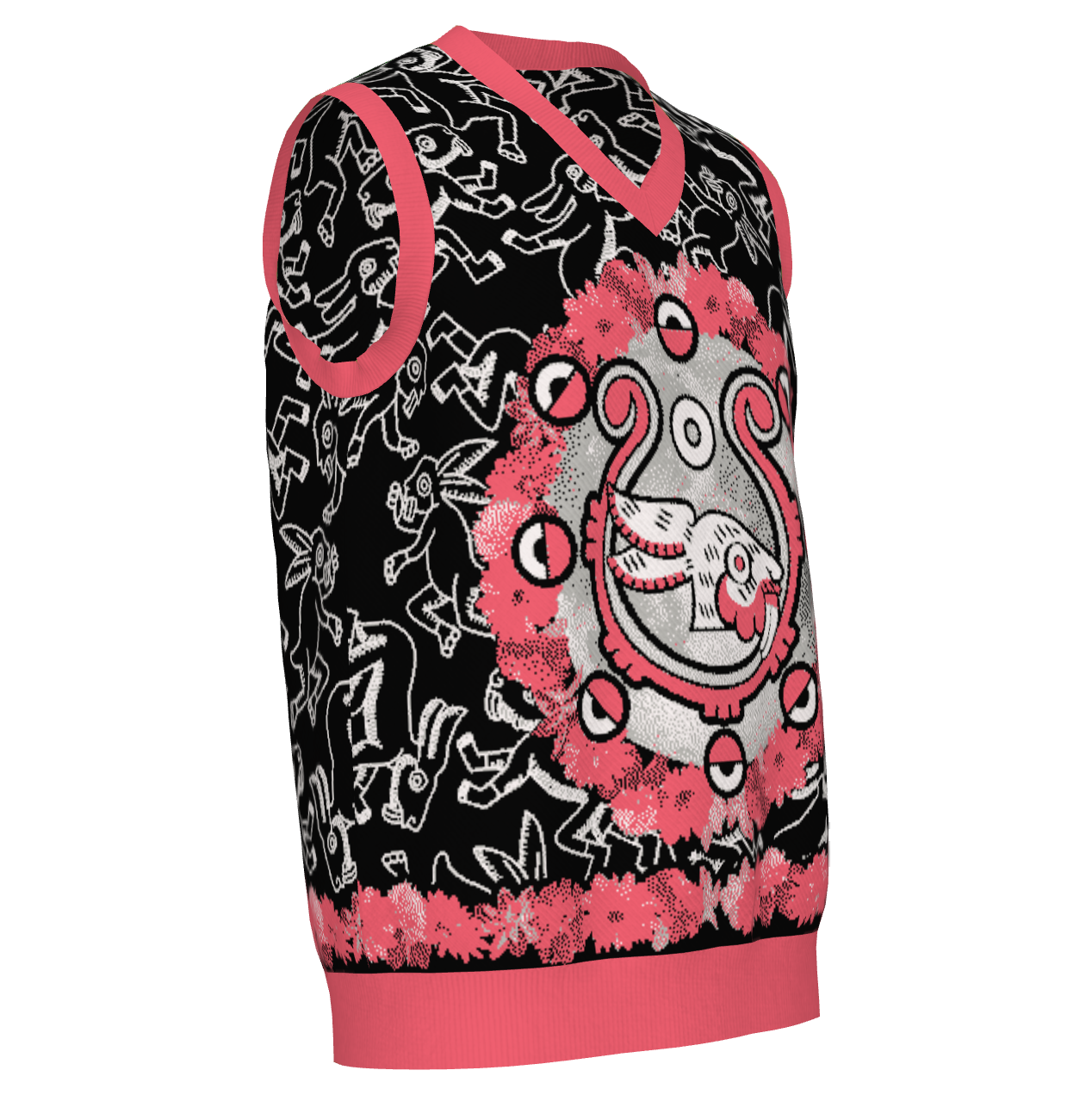 Ce Tochtli (One Rabbit, Mexica New Year 2026) - Unisex Knit Vest