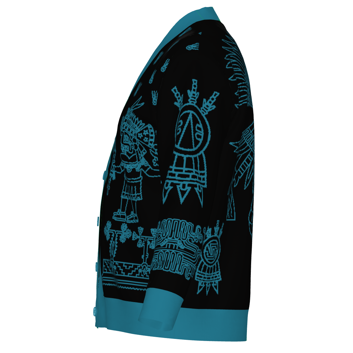 Huitzlampa (Direction of the South) - Unisex Knit Cardigan