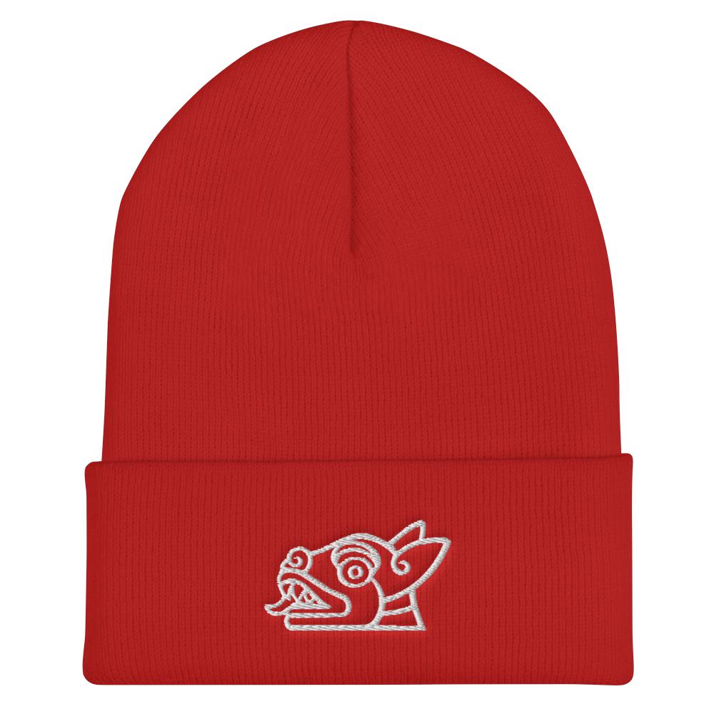 Itzcuintli (Xolotl) - Embroidered Cuffed Beanie-Hats-Licuado Wear