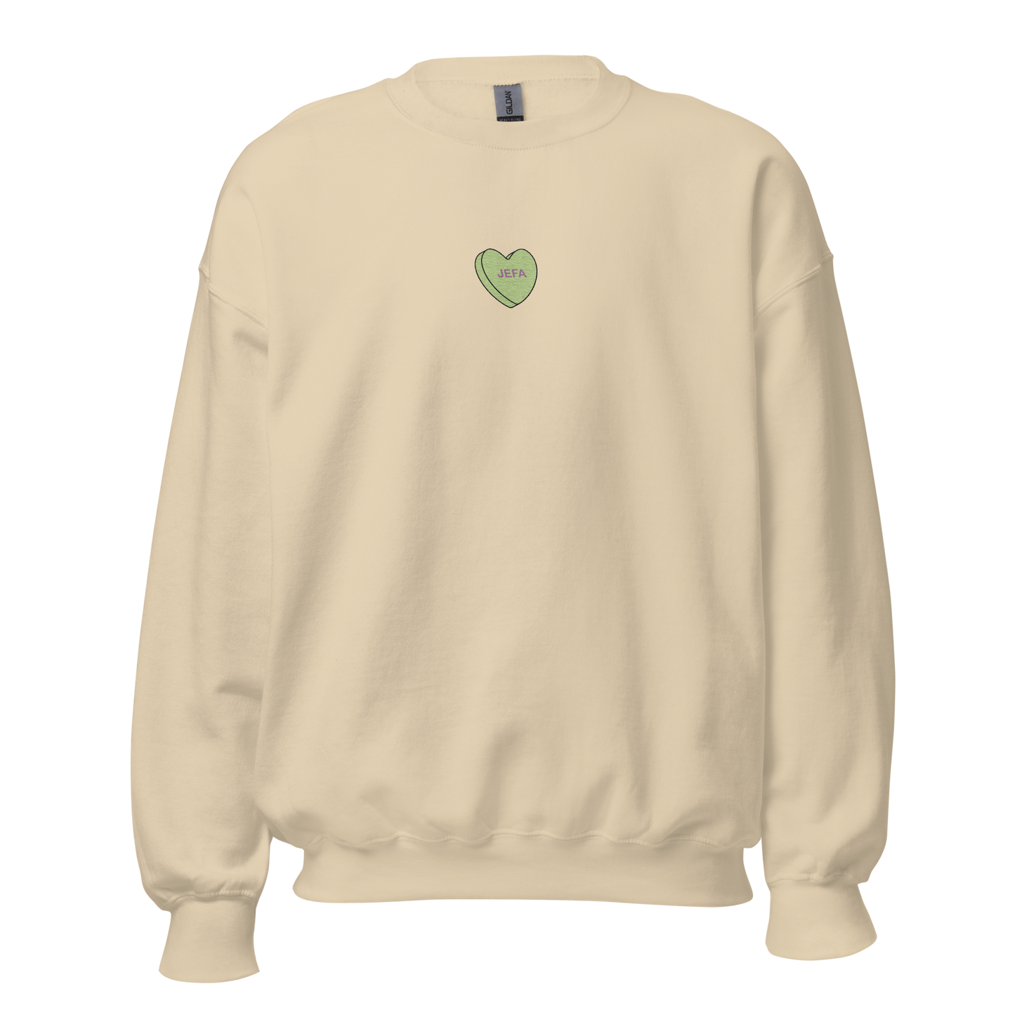 Jefa Candy Conversation Heart - Embroidered Unisex Sweatshirt