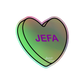 Jefa Candy Conversation Heart - Holographic sticker
