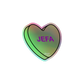 Jefa Candy Conversation Heart - Holographic sticker
