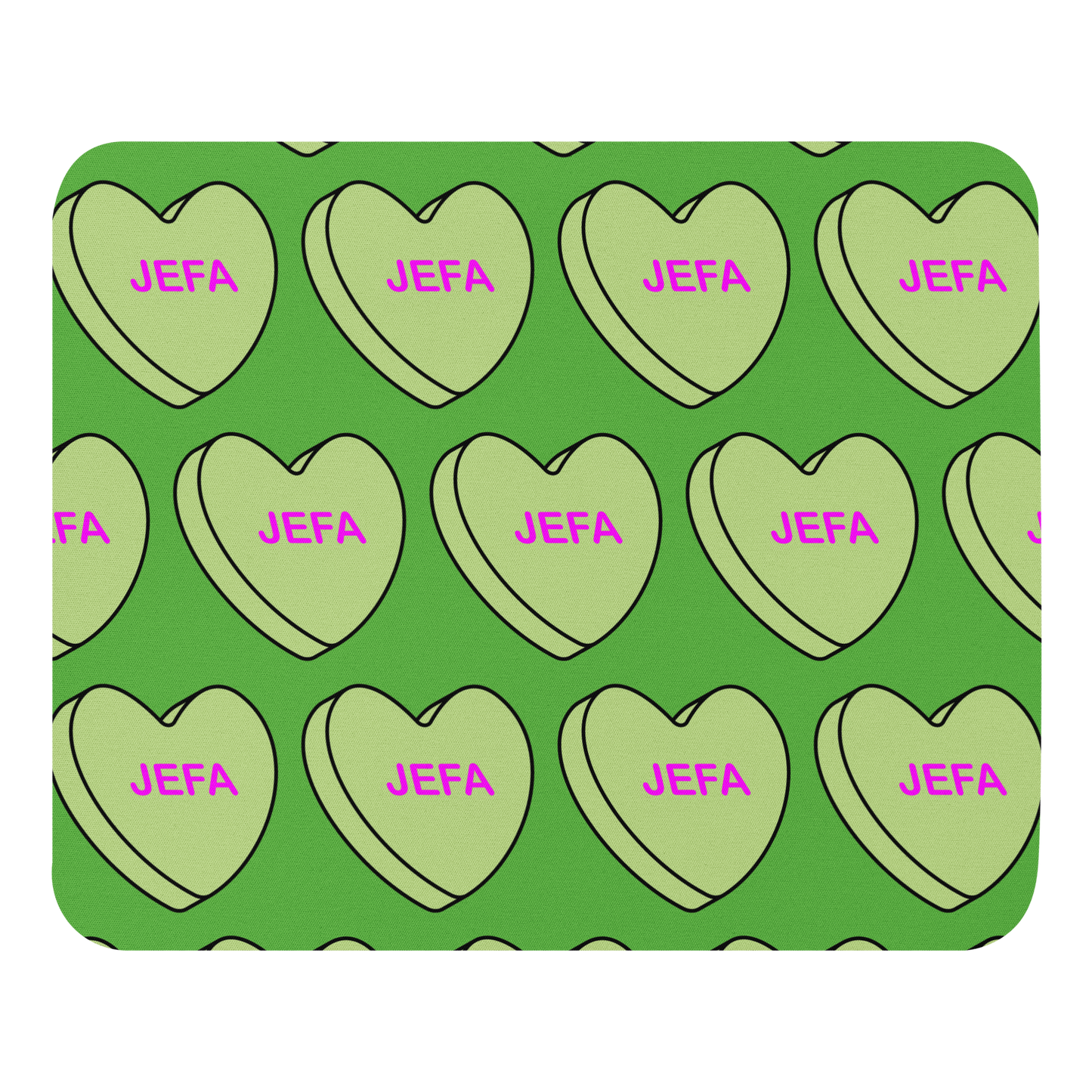 Jefa Candy Conversation Heart - Mouse pad