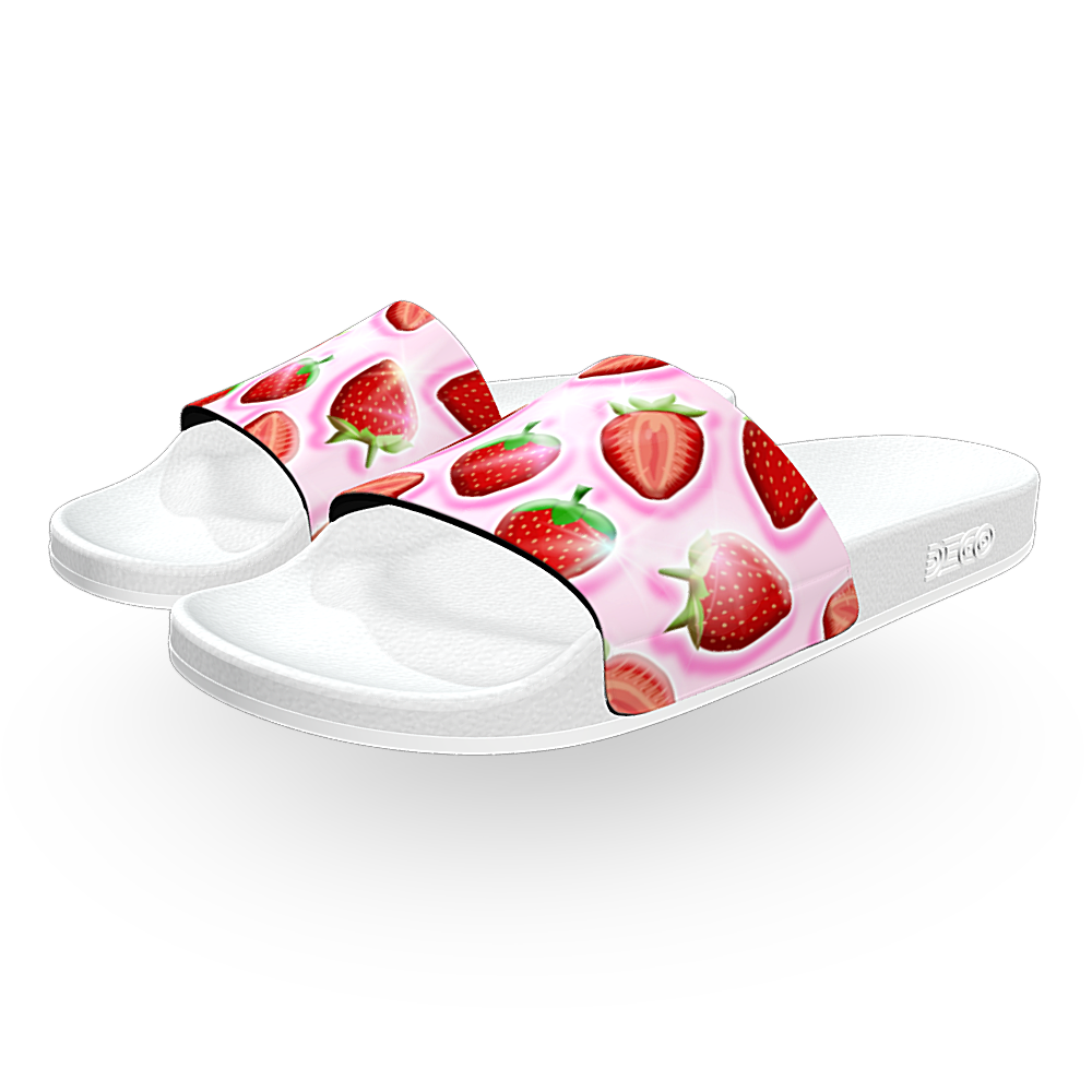 Juicy Fresas (Strawberries) 90s Baby - Unisex Slide Sandal