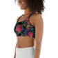 Kokum Floral (Black) - Sports Bra