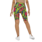 Kokum Floral (Lime Green) - Bike Shorts
