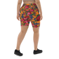 Kokum Floral (Orange) - Bike Shorts