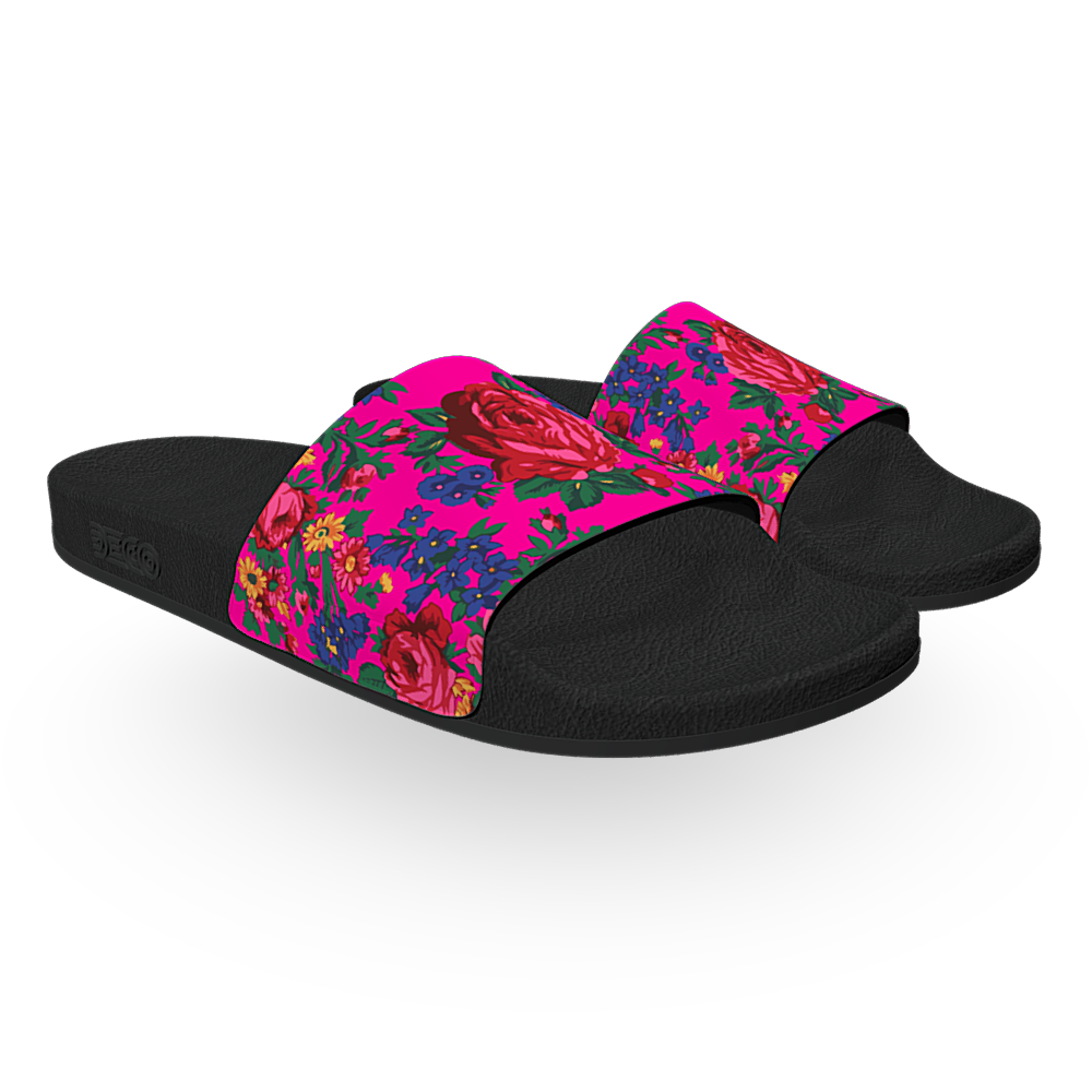 Kokum Floral (Pink) - Unisex Slide Sandal