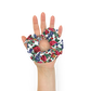 Kokum Floral (White) - Hair Scrunchie