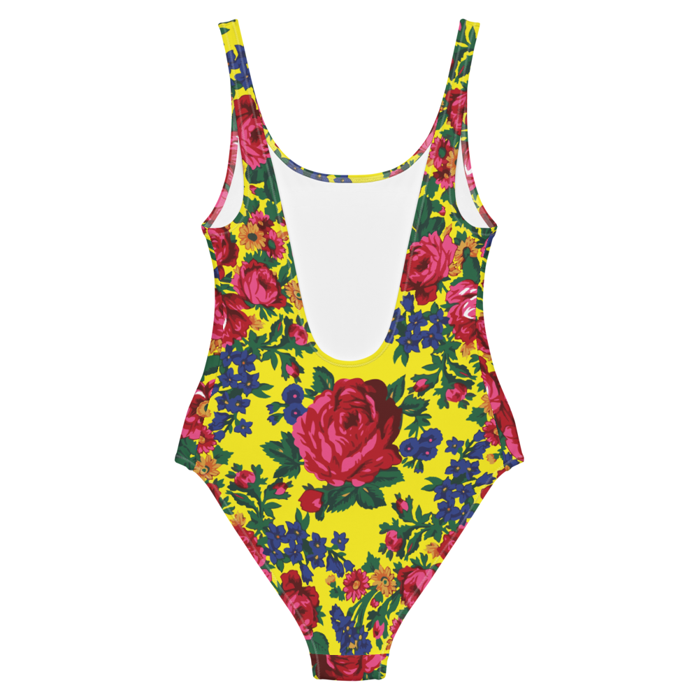 Kokum Floral (Yellow) - One Piece Swimsuit
