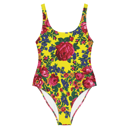 Kokum Floral (Yellow) - One Piece Swimsuit