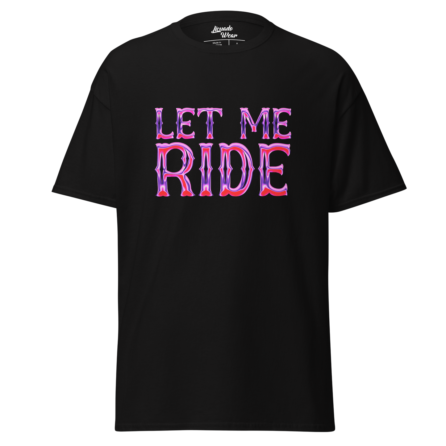 Let Me Ride (Pink Chrome Caballo/Horse) - Unisex T-shirt