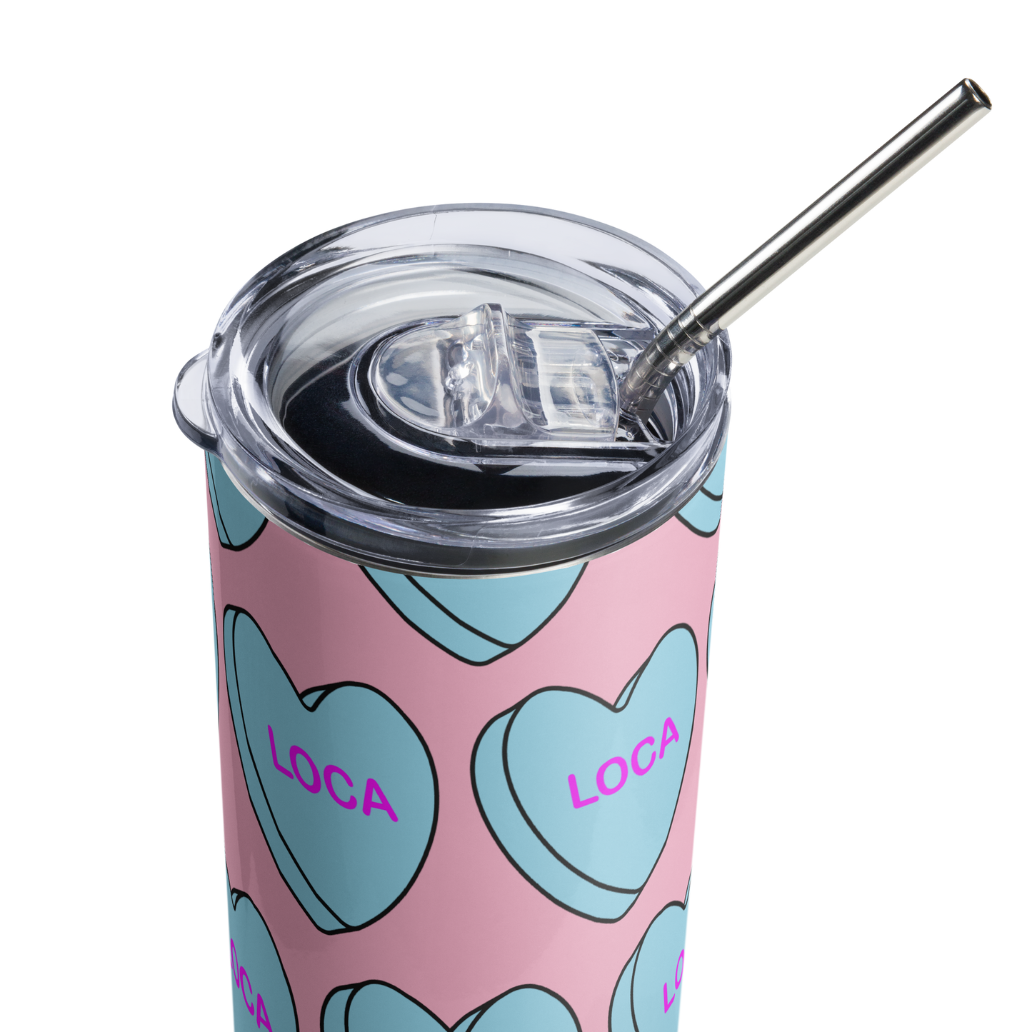Loca Candy Conversation Heart - Stainless steel tumbler