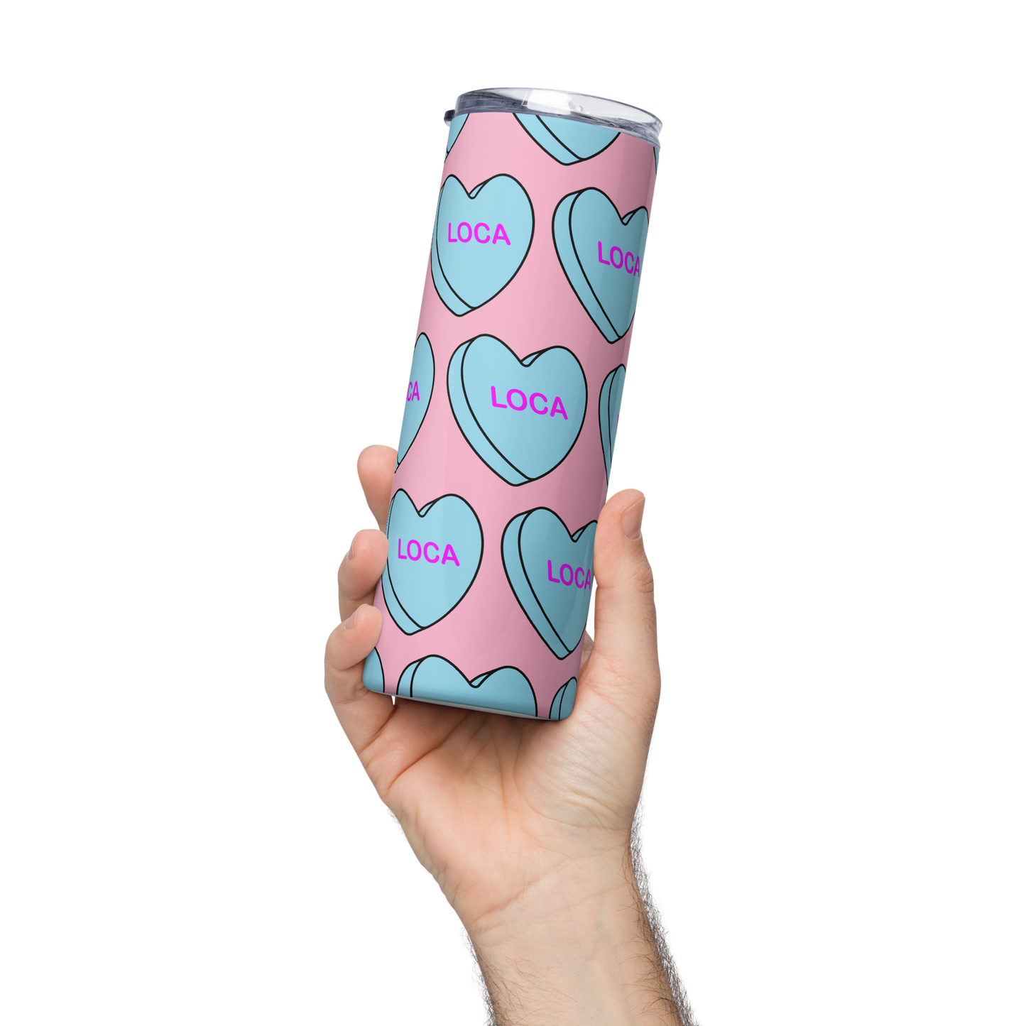 Loca Candy Conversation Heart - Stainless steel tumbler