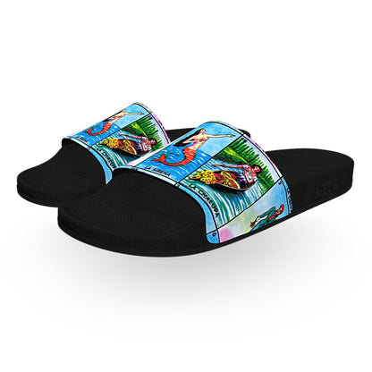 Lotería (Dama, Sirena, Chalupa) - Unisex Slide Sandal