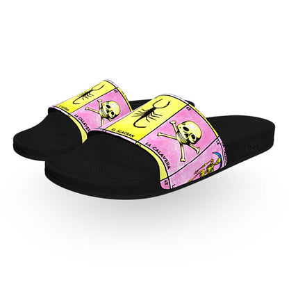Lotería (Muerte, Alacran, Calavera) - Unisex Slide Sandal