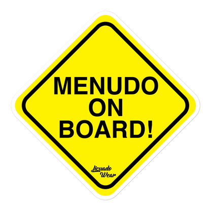 MENUDO ON BOARD! - Sticker (S, M, L)