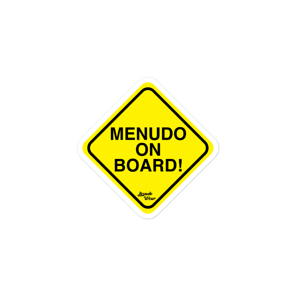MENUDO ON BOARD! - Sticker (S, M, L)