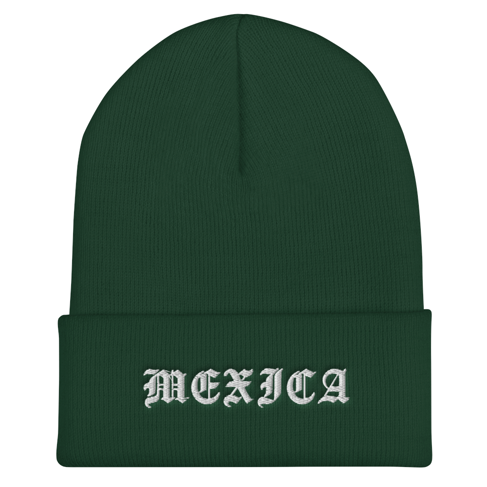 Mexica - Embroidered Cuffed Beanie