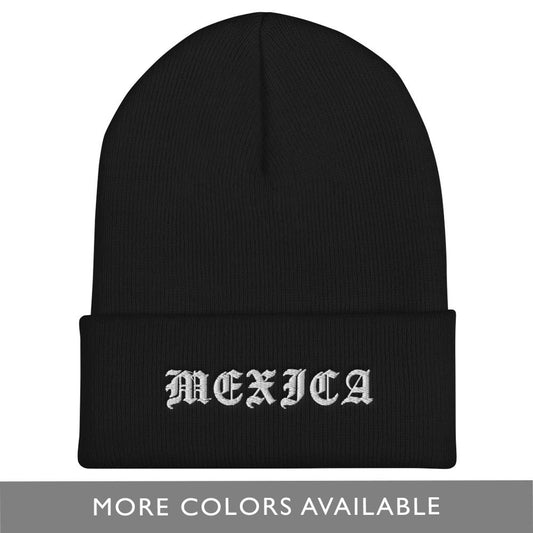 Mexica - Embroidered Cuffed Beanie