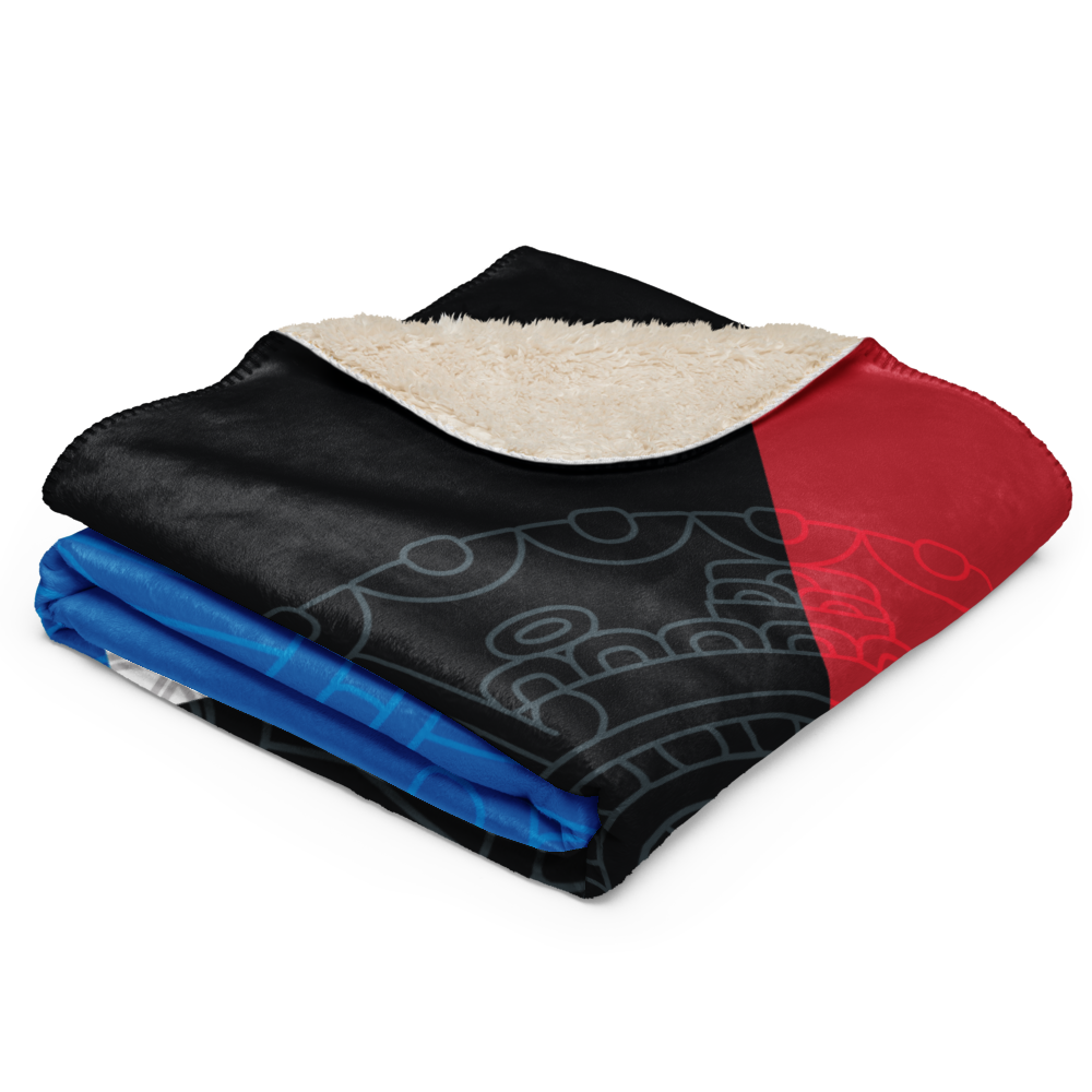 Mexica Nahui Ollin Four Directions - Sherpa blanket (2 sizes)